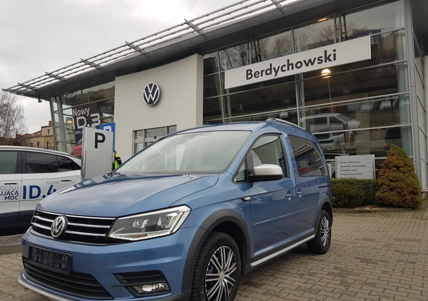 Volkswagen Caddy cena 86900 przebieg: 158930, rok produkcji 2018 z Chodzież małe 137